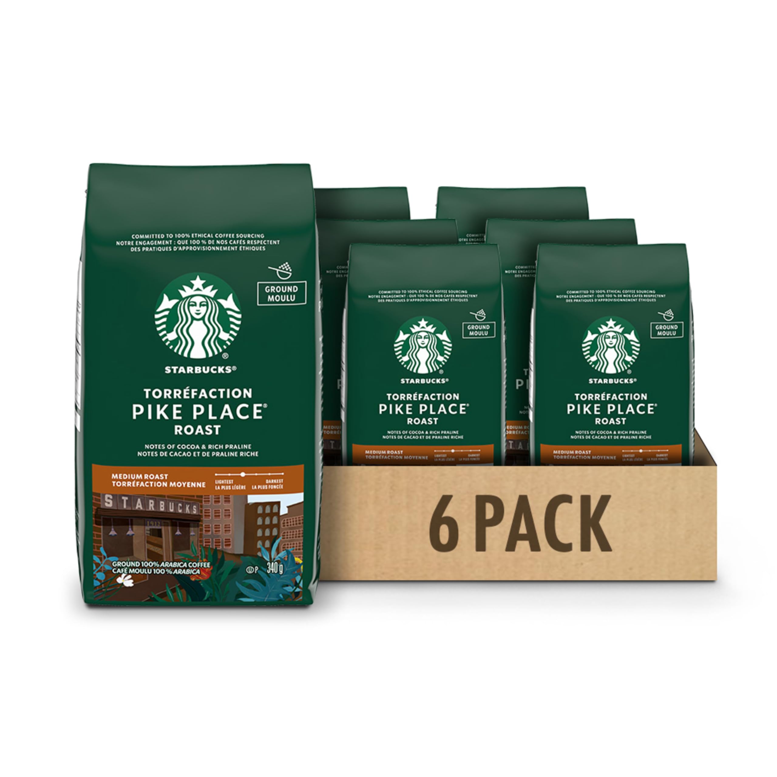 Starbucks Pike Place Medium Roast Ground Arabica Coffee